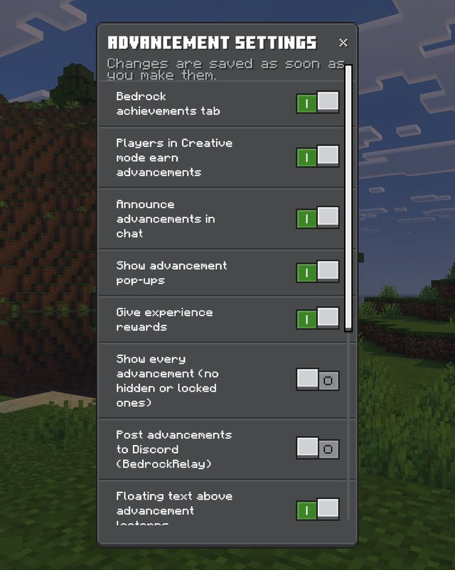 BedrockAdvancements screenshot 10