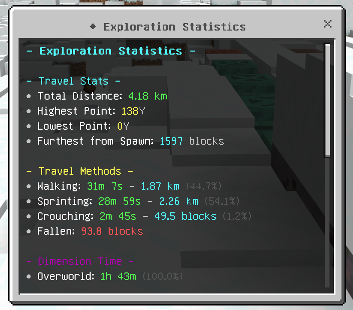 Bedrock Statistics screenshot 3