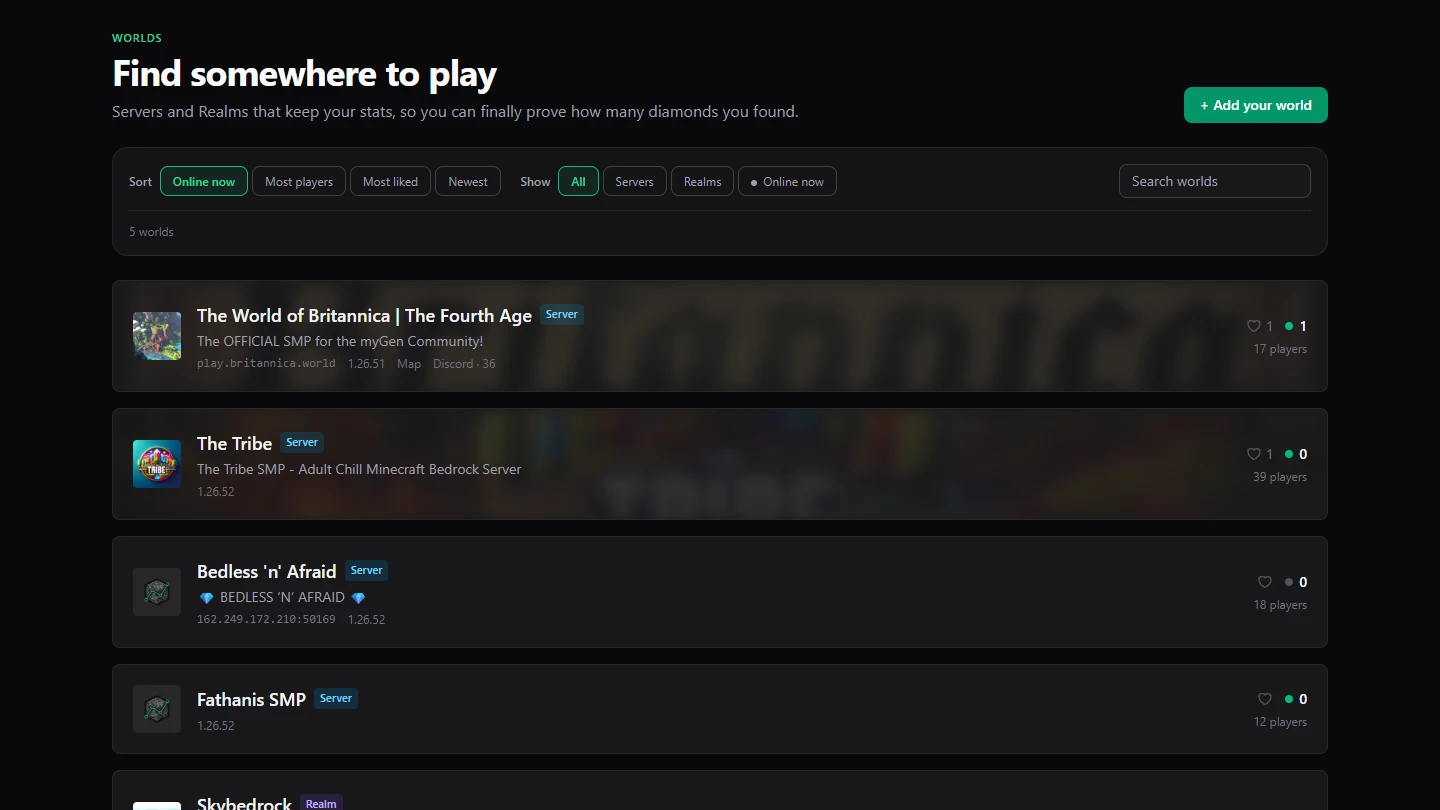 Find somewhere to play