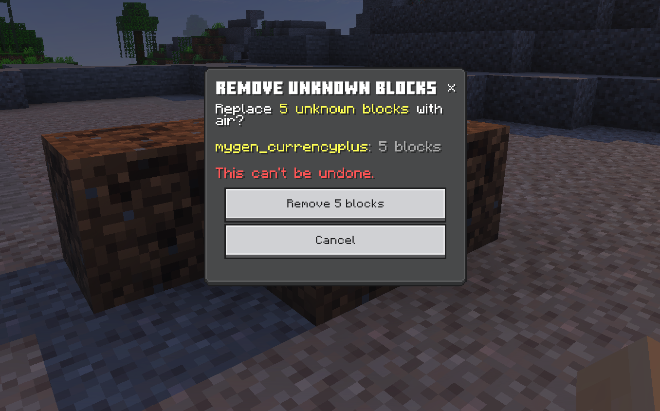 The confirmation screen: nothing goes until you confirm
